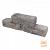Catrock Getrommeld 31x11,5x10 cm Ivory