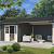Tuinhuis Maribel 680x300 Carbongrey-Wit