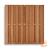Hardhout AKTIE Rechtscherm 15-Planks 180 x 180 cm.  007476