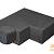 Schellevis Hoekstuk t.b.v. Traptreden Massief 100x40x20 Binnen 90º Antraciet