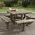 Kinderpicknicktafel Leuven 125x125 Vierkant, dikte 35 mm.