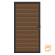 NewTechWood Co-Extrusie Composiet Deur In Aluminium frame, Horizontaal Triple, 100x195cm. Teak/Zwart