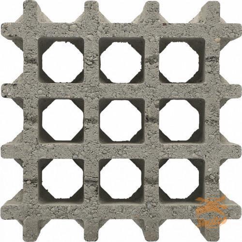 Aquadraintegel 30x30x8cm. Gris