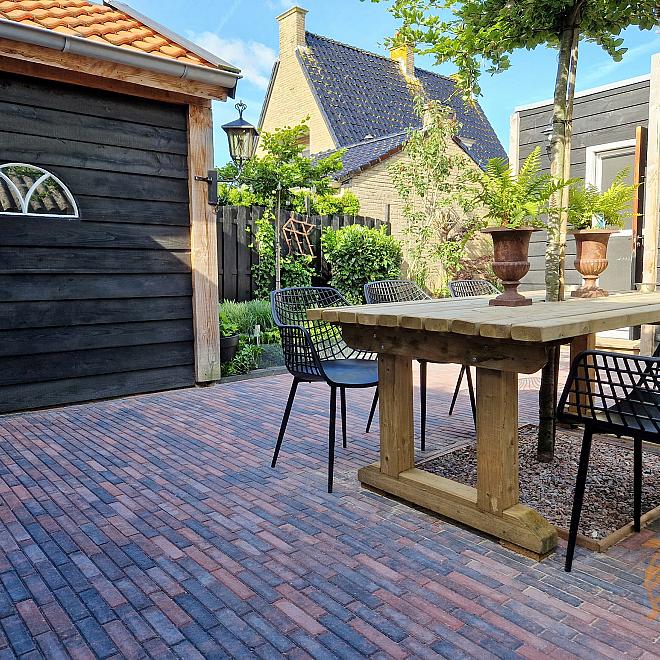 Waalformaat Strak 6cm. Rood/Zwart  UITLOPEND