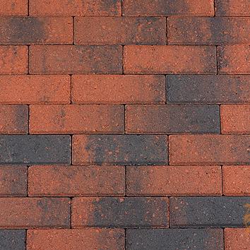 Dikformaat Strak 6cm. Rood/Zwart  UITLOPEND