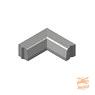 Opsluitband Hoekstuk 13/15x25 90u Grijs