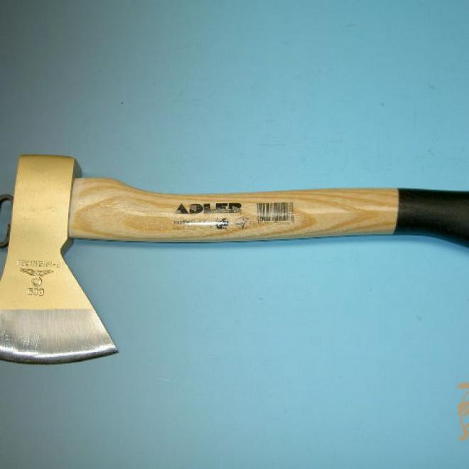 Keukenbijl 800 gr. Fiberglassteel  43 cm.