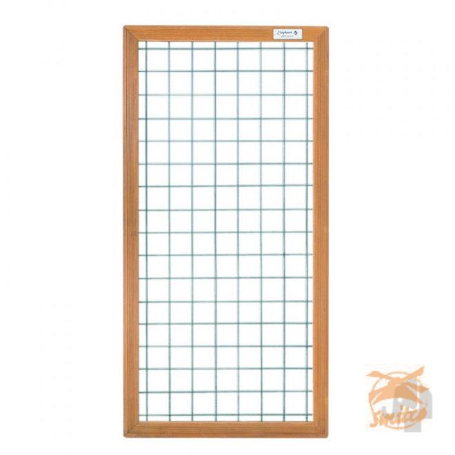 Hardhout Kaderscherm + 6 mm. Draadmat 90 x 180 cm.  06357