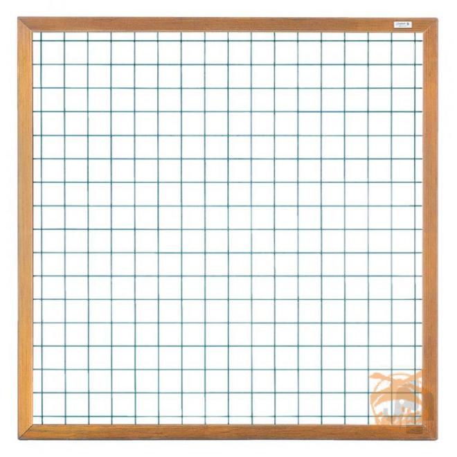 Hardhout Kaderscherm + 6 mm. Draadmat 180x180cm.  06355