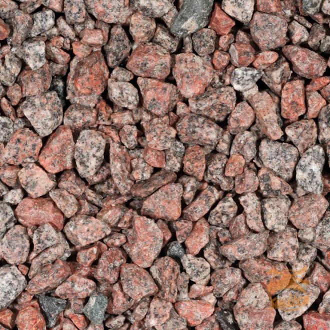 MINI Big-Bag Granietsplit Rood (Granito Rosso) 16-22mm. ca. 500kg.