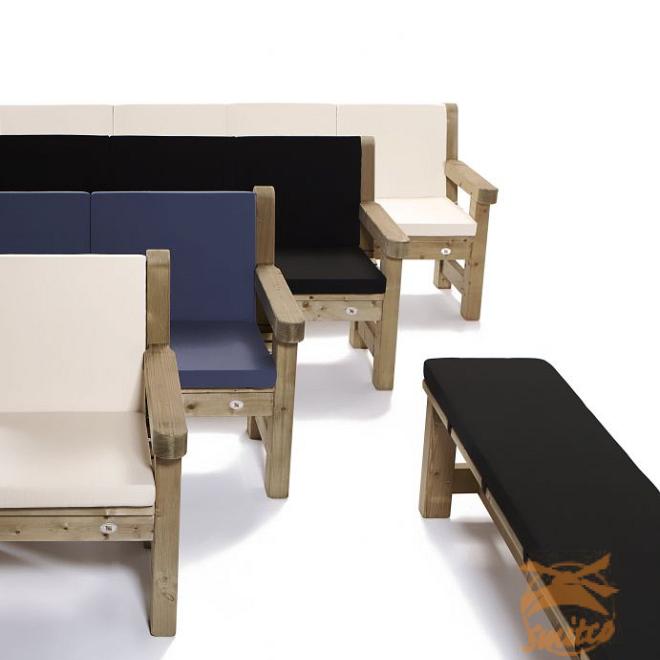 Kussen Taupe t.b.v. Bank Zeist "Zonder Leuning" 180 cm.
