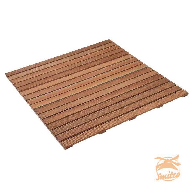 Bangkirai Hardhout Tuintegel 100x100cm. 06607