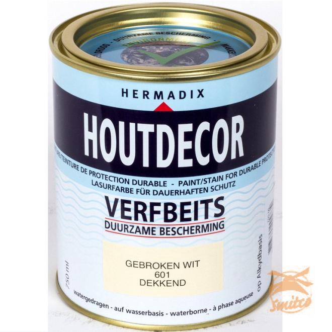 Houtdecor Dekkend  601 Gebroken-Wit  750ml.