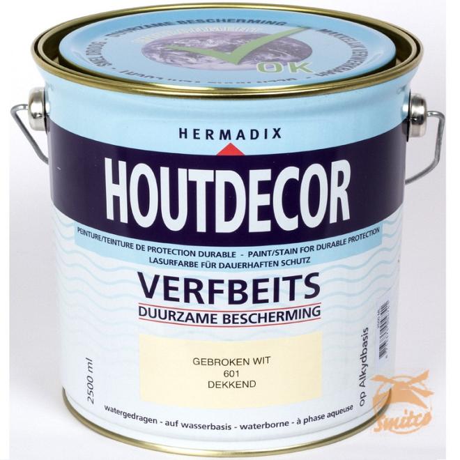 Houtdecor Dekkend 619 Wit  2500 ml.