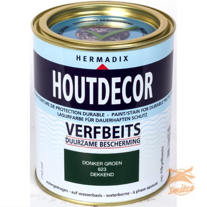 Houtdecor Dekkend 623 Donker-Groen  750 ml.