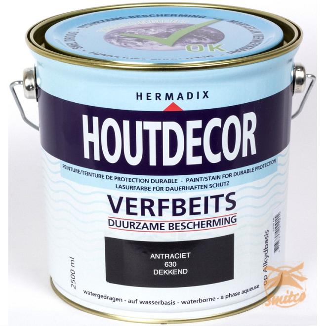 Houtdecor Dekkend 630 Antraciet 2500 ml.