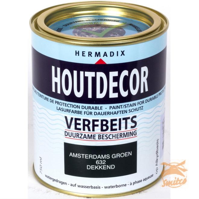 Houtdecor Dekkend 632 Amsterdams-Groen  750 ml.