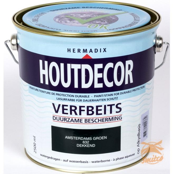 Houtdecor Dekkend 632 Amsterdams-Groen  2500 ml.