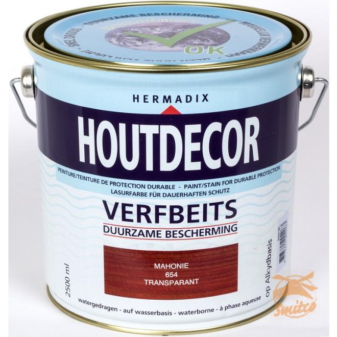 Houtdecor Transp. 654 Mahonie  2500 ml.