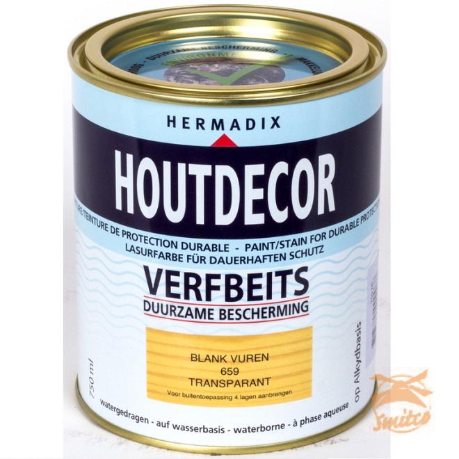 Houtdecor Transp. 659 Blank-Vuren  750ml.