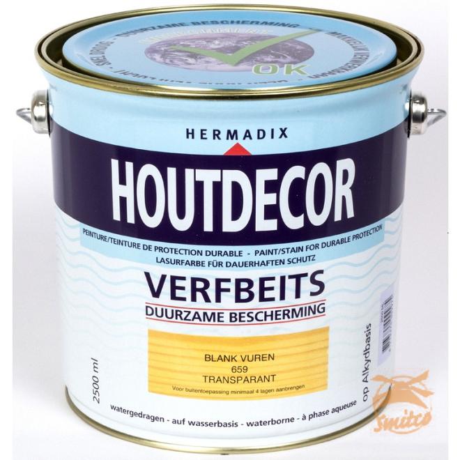 Houtdecor Transp. 659 Blank-Vuren 2500 ml.