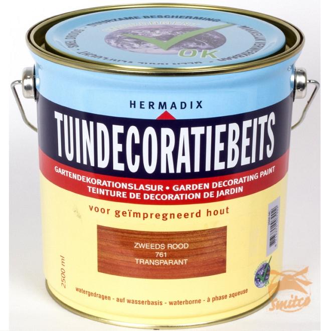 Tuindecoratiebeits 761 Zweeds Rood 2500ml.