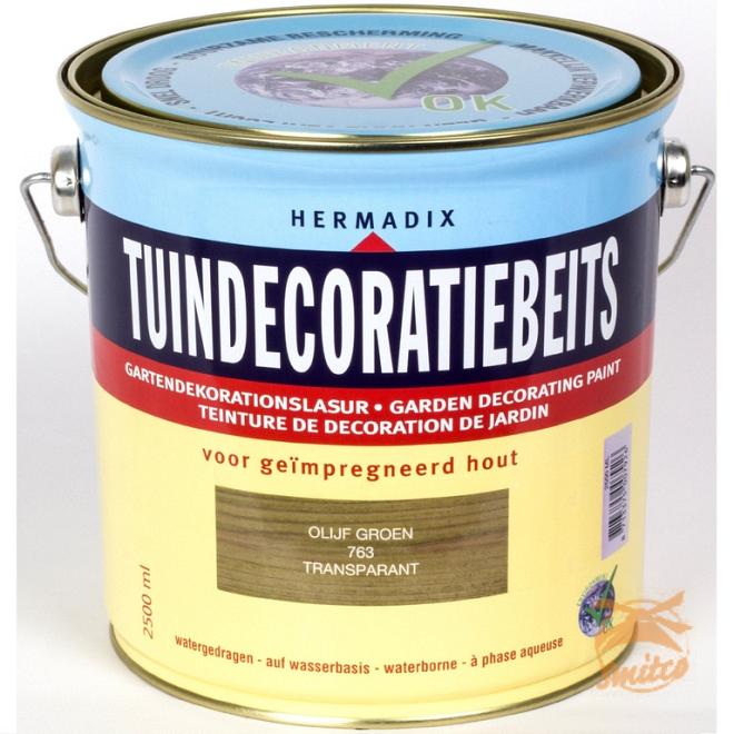 Tuindecoratiebeits  763 Olijf Groen  2500 ml.
