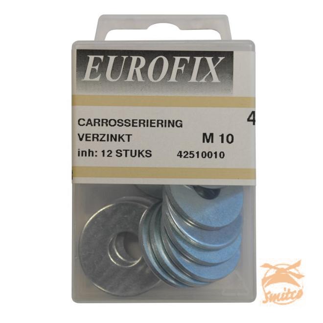 Carrosseriering M10 (12st.) Verzinkt Blister Eurofix