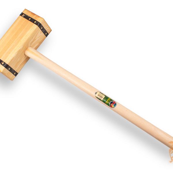 Houten Sleg Met Ovale Steel 100 cm.