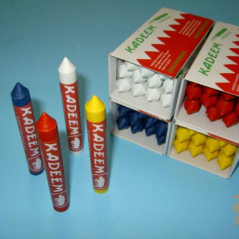 Merkkrijt Kadeem Blauw