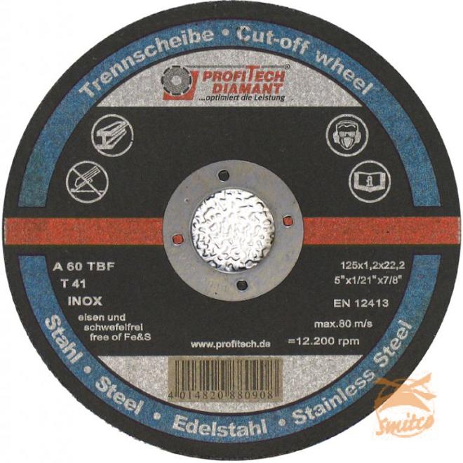 INOX Doorslijpschijf voor Metaal 115-1,0-22,2