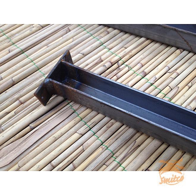 Set (2x) U-Profielen 180 cm. t.b.v. Bevestiging Bamboerol Roestig 180 cm.