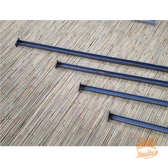 Set (2x) U-Profielen 180 cm. t.b.v. Bevestiging Bamboerol Roestig 180 cm.
