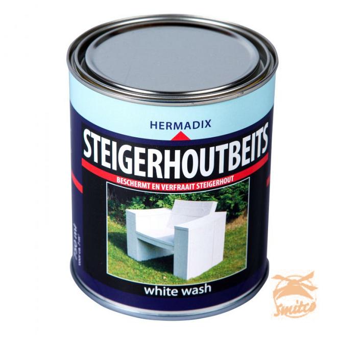 Steigerhoutbeits 750ml.  White Wash