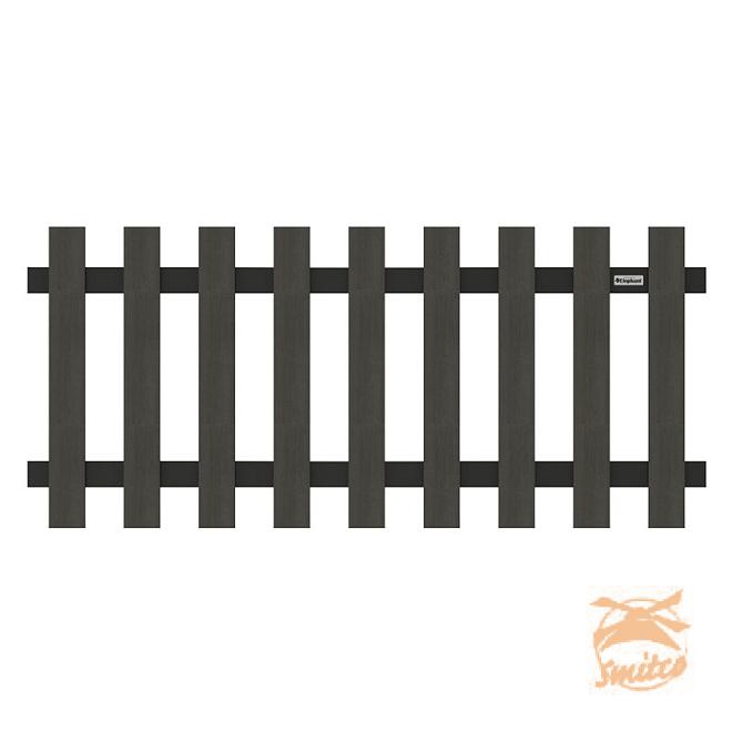 WPC De Luxe Tuinhek 80x180 Antraciet