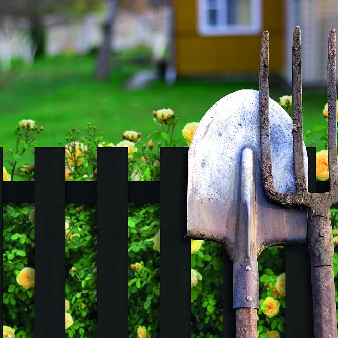 WPC De Luxe Tuinhek 80x180 Antraciet