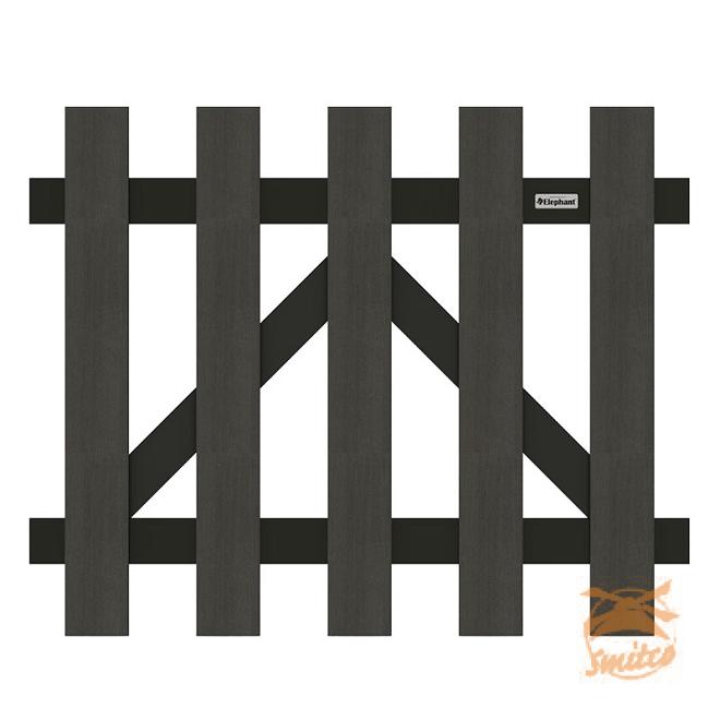 WPC De Luxe Tuinpoortje 80x100 Incl. Hang & Sluitwerk