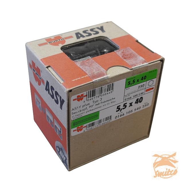 Schroeven Assy  RVS Vlonderschroef /Boorkop 5,5x40 (125 st.)