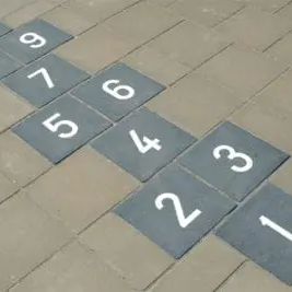 Tekst En Cijfertegels 30x30 Hinkelbaanpakket 1 t/m 10