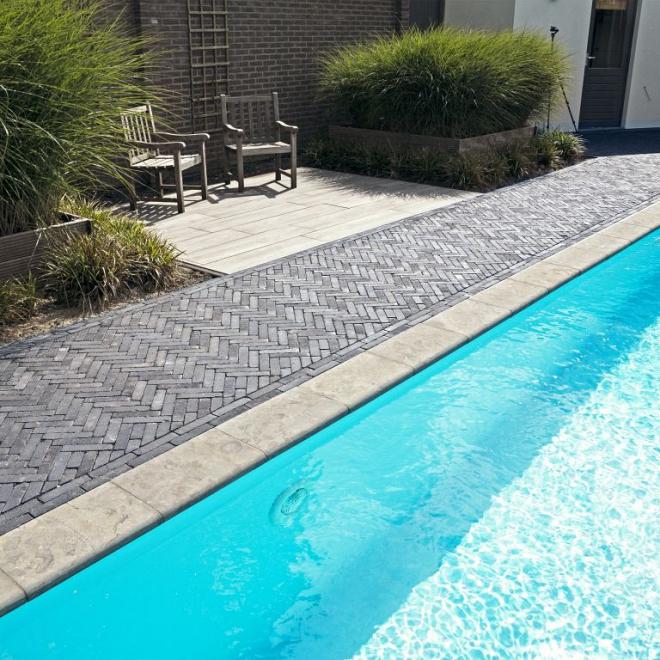 Spotted Bluestone Waalformaat 20 x 5 x 5  Getrommeld