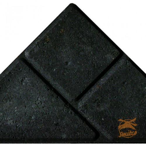 Laag á 1.07 m2. BKK  Bisschopsmutsen 8 cm.  Grijs =  30 stuks