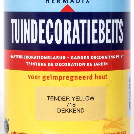 Tuindecoratiebeits 718 Tender Yellow Dekkend  750ml.