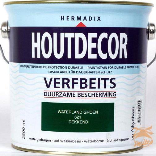 Houtdecor Dekkend 621 Waterland Groen 621  2,5 ltr.