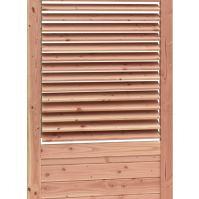 Hillhout Douglas Shutterscherm Excellent 89x224 cm. met borstwering Groen Geïmpregneerd W40798-02/10