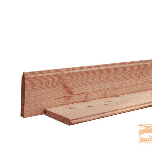 Douglas Geschaafd Blokhutprofiel 2,8x19,5x224cm. Onbehandeld  W31670