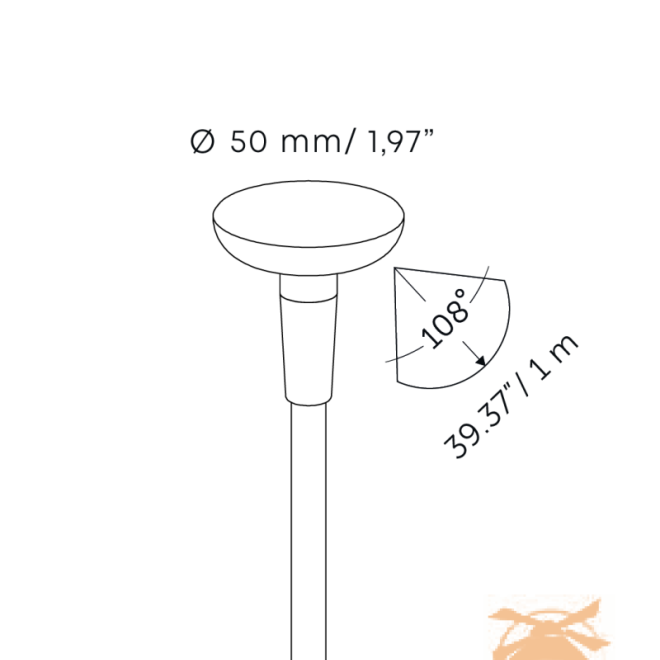 Mini sway light head