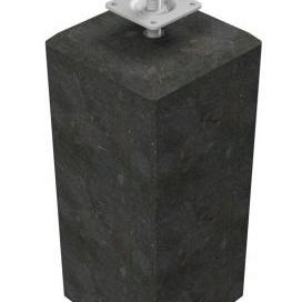 Betonpoer XL, 22x22x40cm. Recht, Schroefdraad M20, Antraciet  1058236
