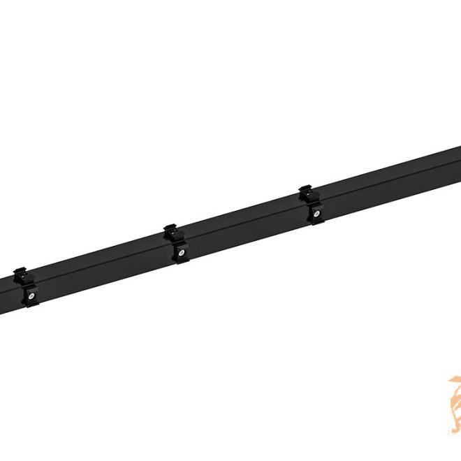 Hillfence Metalen Hoekpaal  6x6x160 cm. Zwart LET OP : BESLAG MEEGEVEN !!