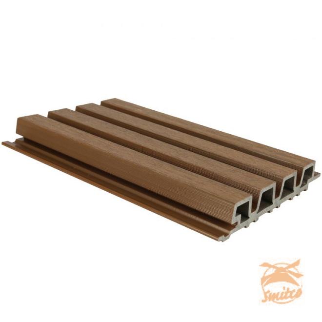 NewTechWood Composiet Co-Extrusie HKC Castellation PRO35 wandbekleding, 3,3x21,5x390cm. Teak  105917