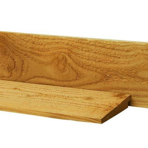 Douglas Zweeds Rabat 1 Zijde Geschaafd, 1 Zijde Fijnbezaagd 1,1-2,7x19,5x500 cm. Groen Geïmpregneerd